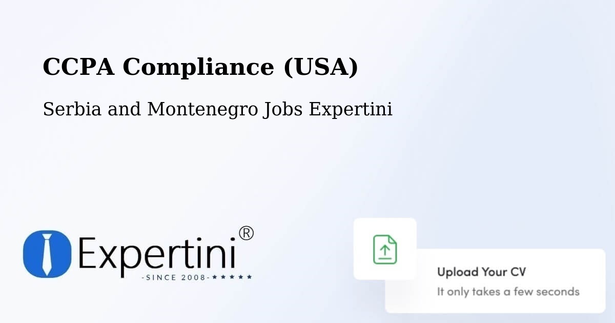 CCPA Privacy Rights & Compliance Notice – Rigaud - Serbia and Montenegro Jobs Expertini